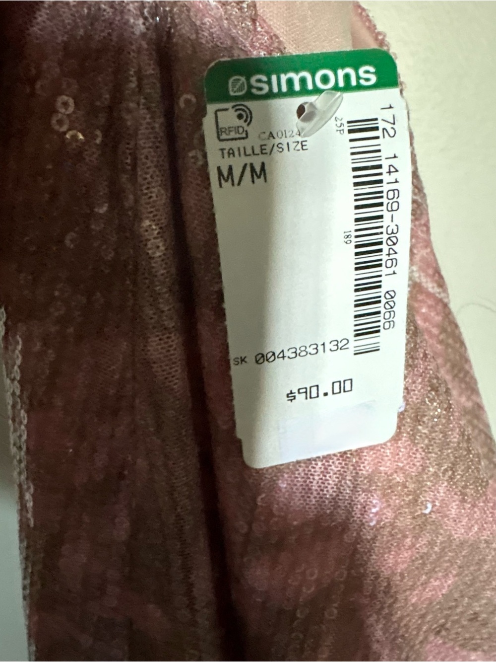 Motel Rocks Pink Sequin Slip Dress - Picture 3 of 8